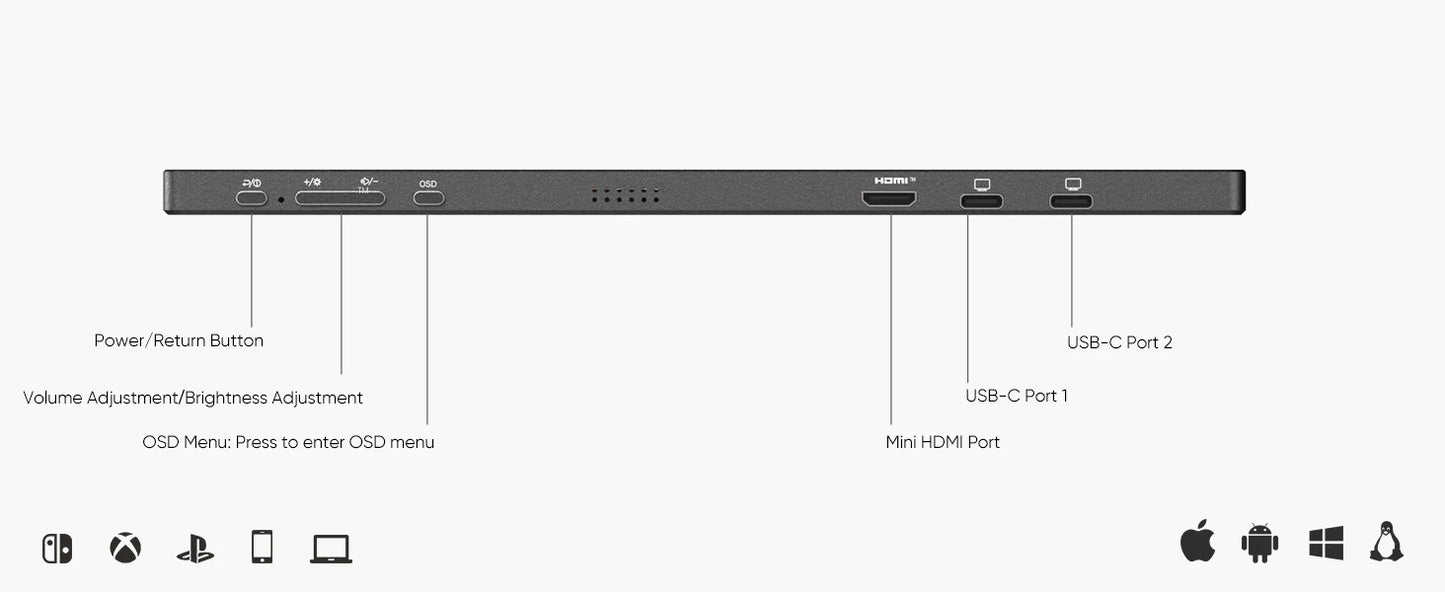 ARZOPA 17.3" FHD Portable Monitor