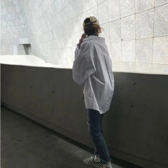 Zadily Oversized White Shirt