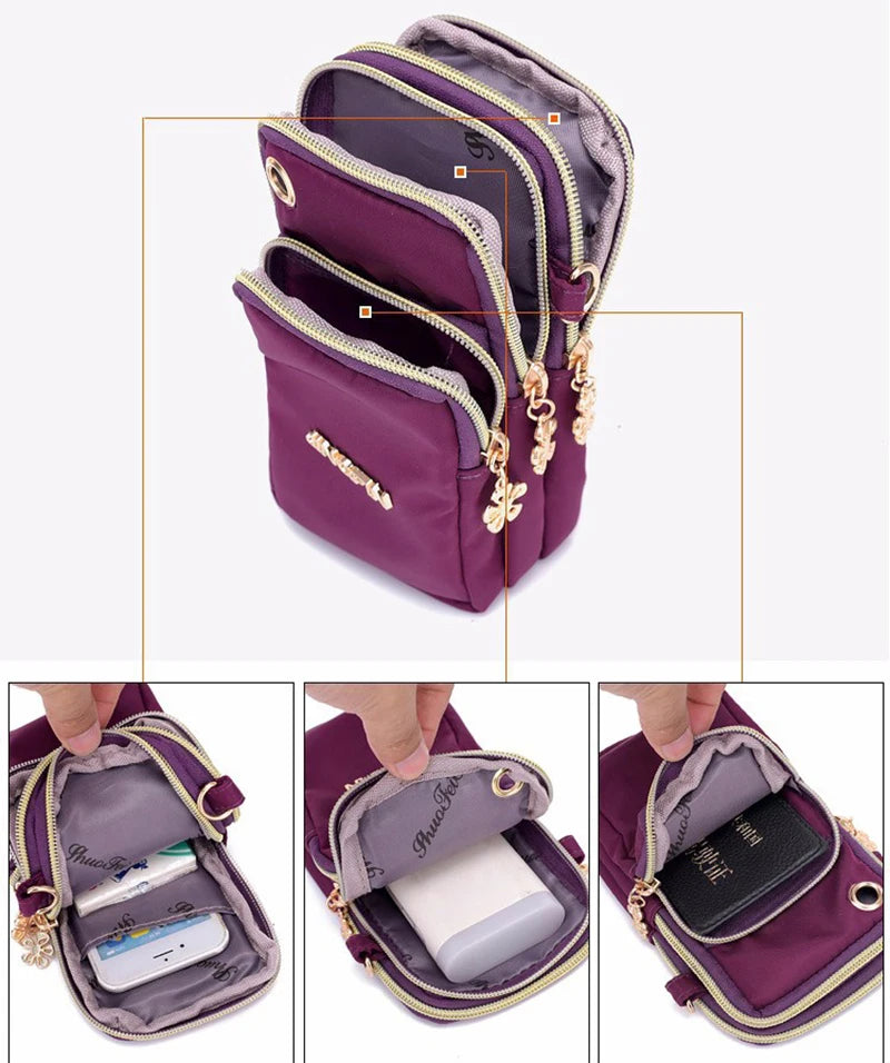 Waterproof Nylon Crossbody Bag for Women