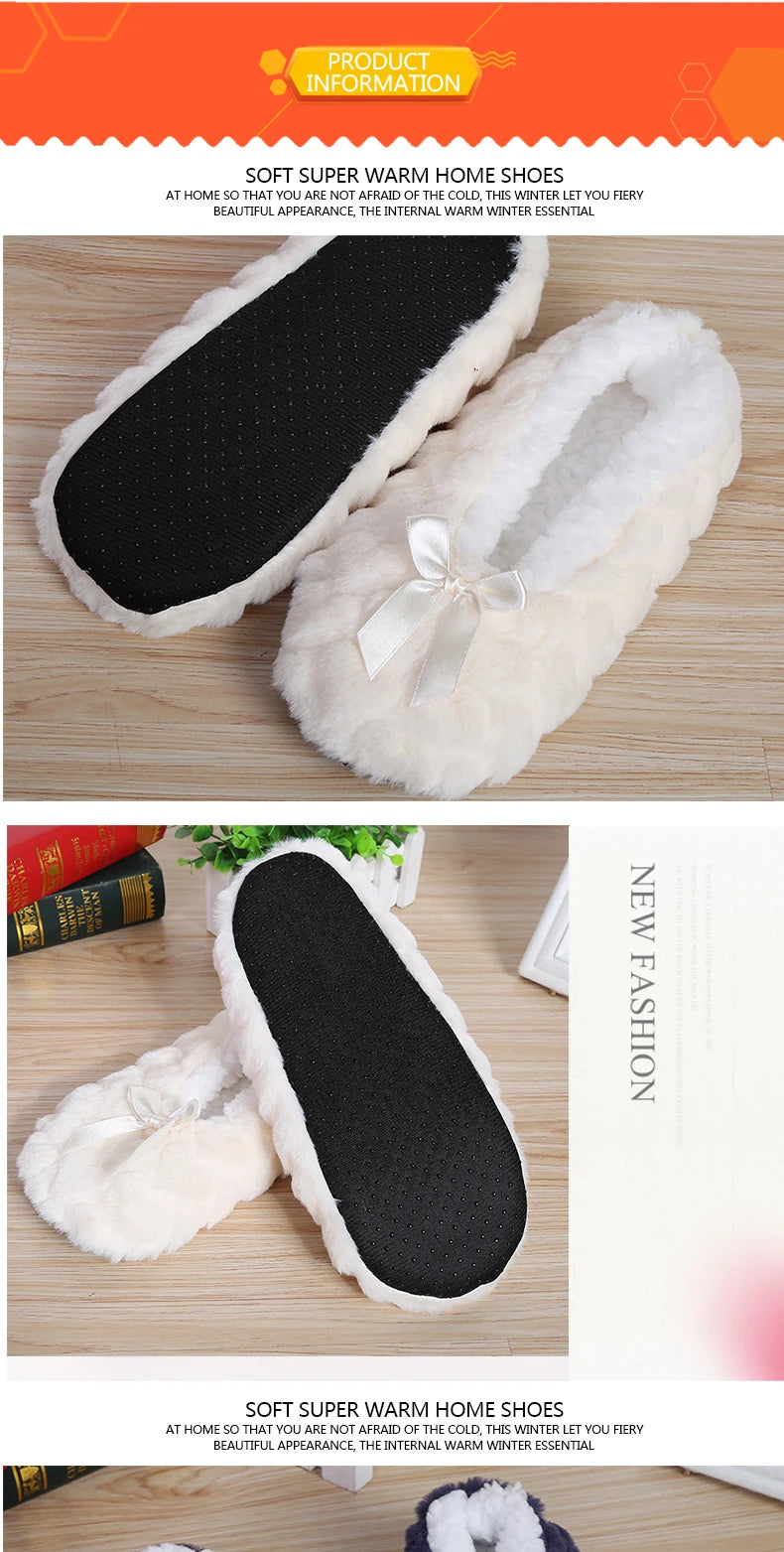 Cute Plush Indoor Slippers