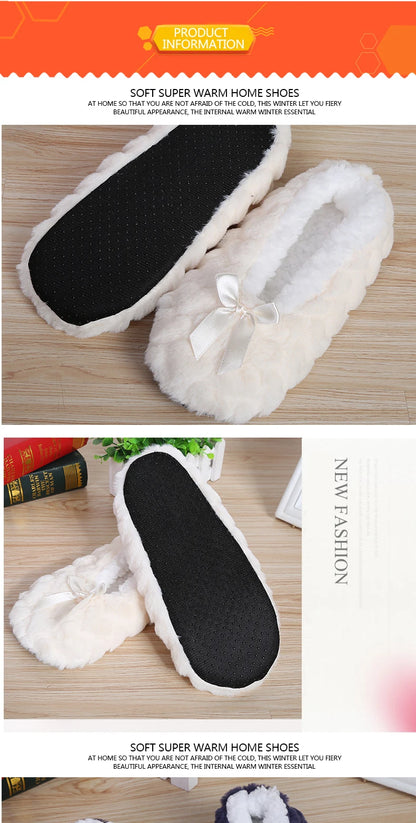 Cute Plush Indoor Slippers