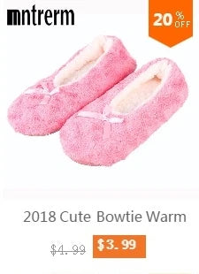 Cute Plush Indoor Slippers