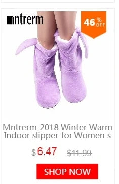 Cute Plush Indoor Slippers