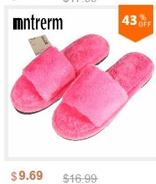 Cute Plush Indoor Slippers