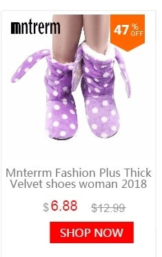 Cute Plush Indoor Slippers