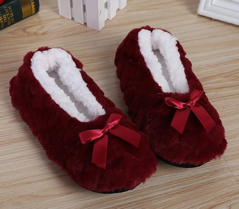 Cute Plush Indoor Slippers