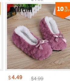 Cute Plush Indoor Slippers