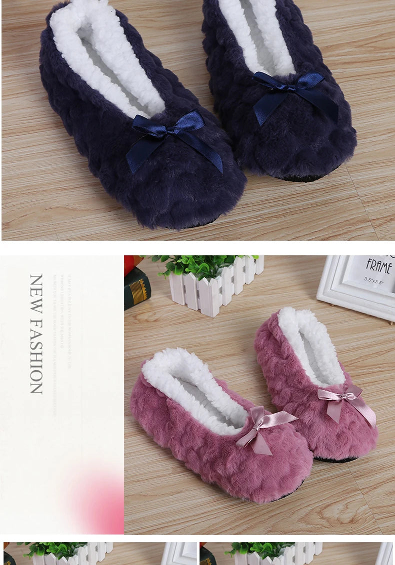 Cute Plush Indoor Slippers