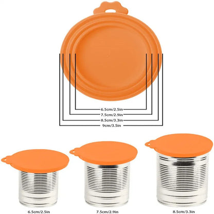 2pcs Pet Food Can Lid & Spoon Set