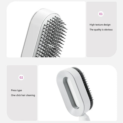 Self-Cleaning Hair Brush