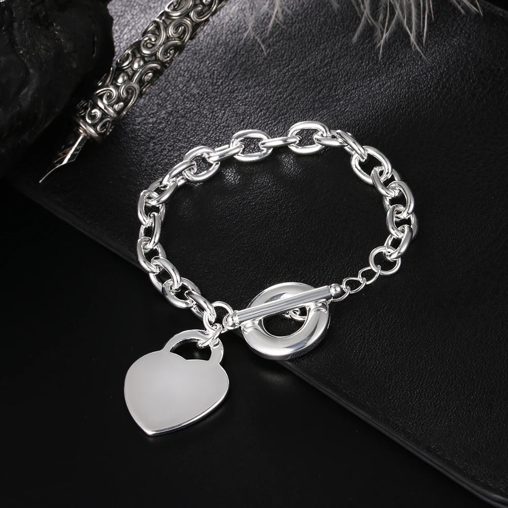 925 Sterling Silver Rope Chain Bracelet