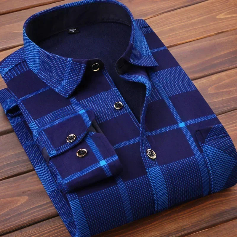 2025 Men's Warm Plaid Shirt