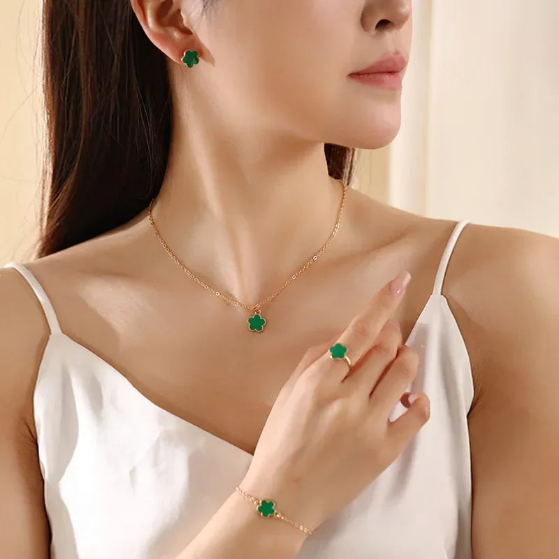 Fashionable 4-Piece Jewelry Set