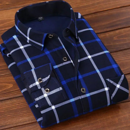 2025 Men's Warm Plaid Shirt