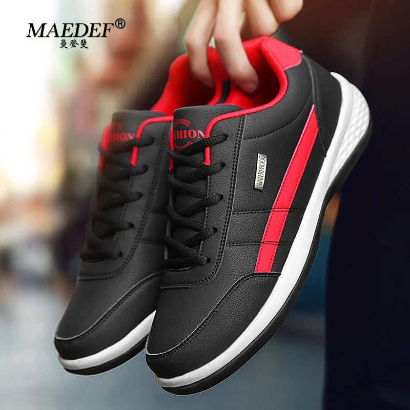 MAEDEF Men’s Leather Sneakers