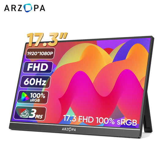 ARZOPA 17.3" HDR IPS Portable Monitor