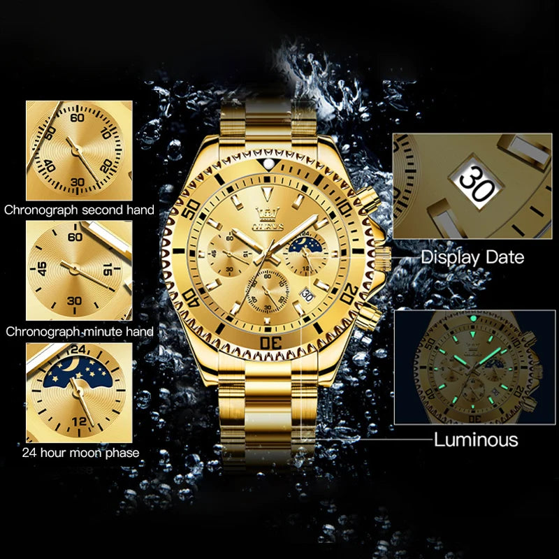 OLEVS Men's Luxury Chronograph Watch