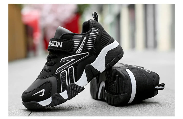 Boys' Fashion Leather Sneakers