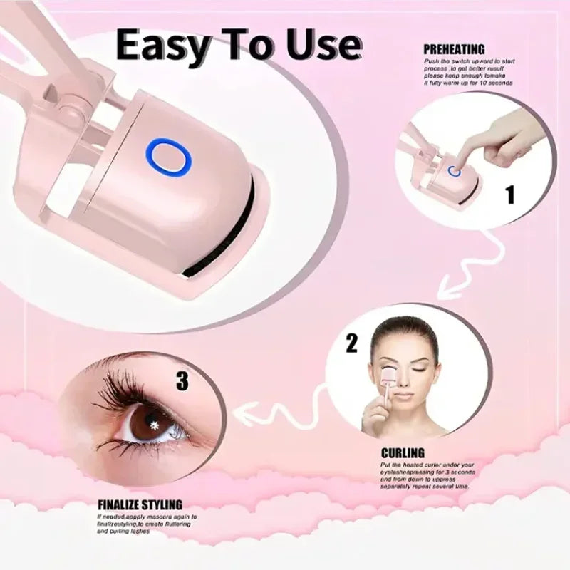 USB Rechargeable Electric Eyelash Curler