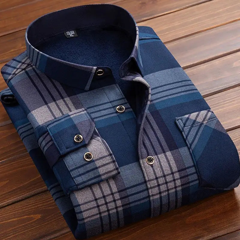 2025 Men's Warm Plaid Shirt