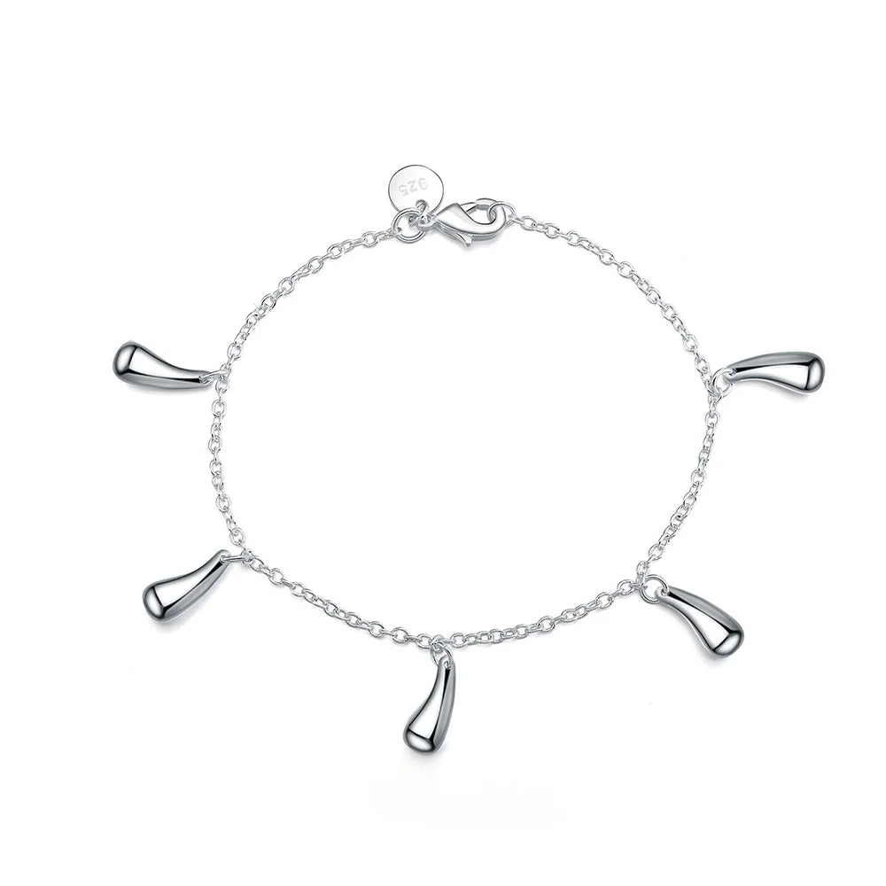 925 Sterling Silver Rope Chain Bracelet