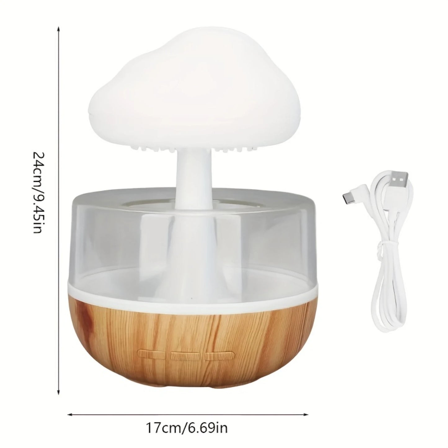 Seven-Color Cloud Rain Mushroom Light