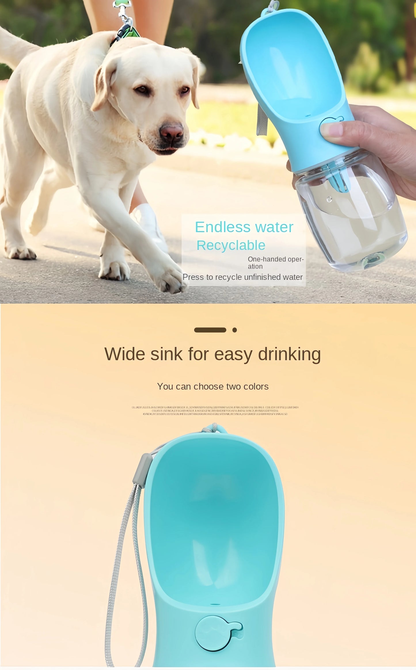 Travel Dog & Cat Water Cup