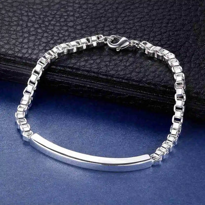 925 Sterling Silver Beaded Bracelet