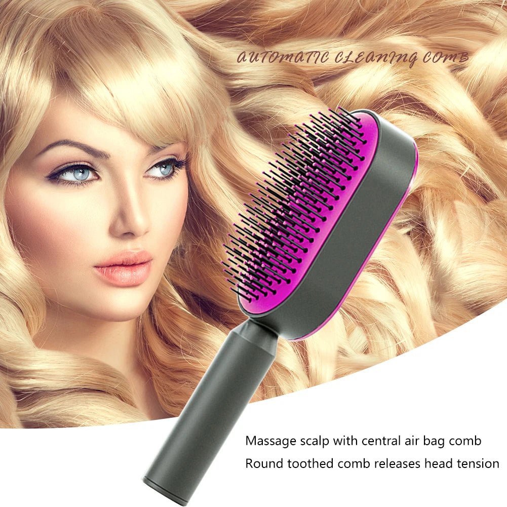 Self-Cleaning Hair Brush