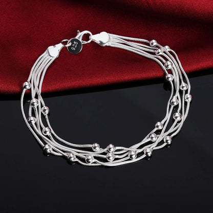 925 Sterling Silver Rope Chain Bracelet