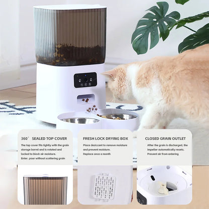 Smart Automatic Cat Feeder with Camera