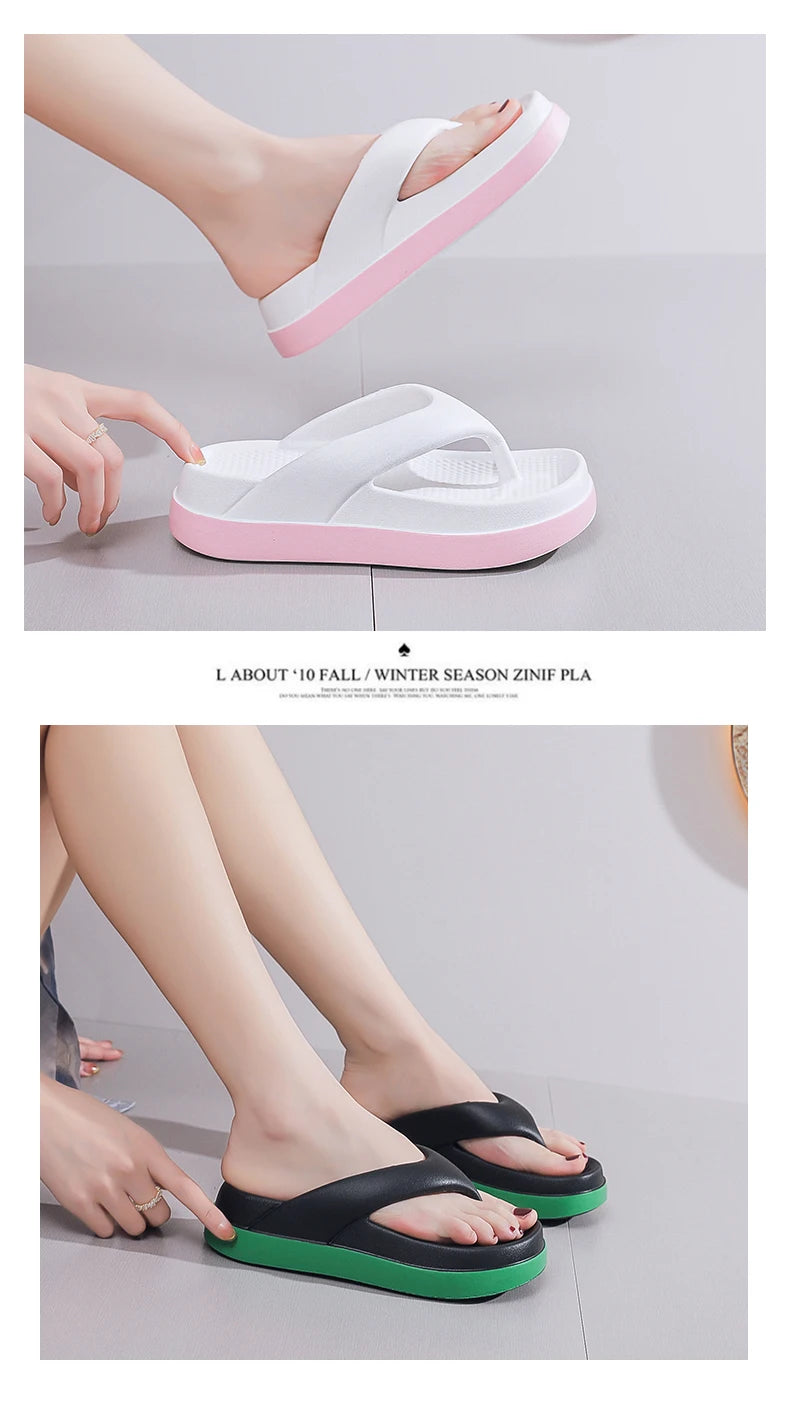 Trendy Platform Flip Flops