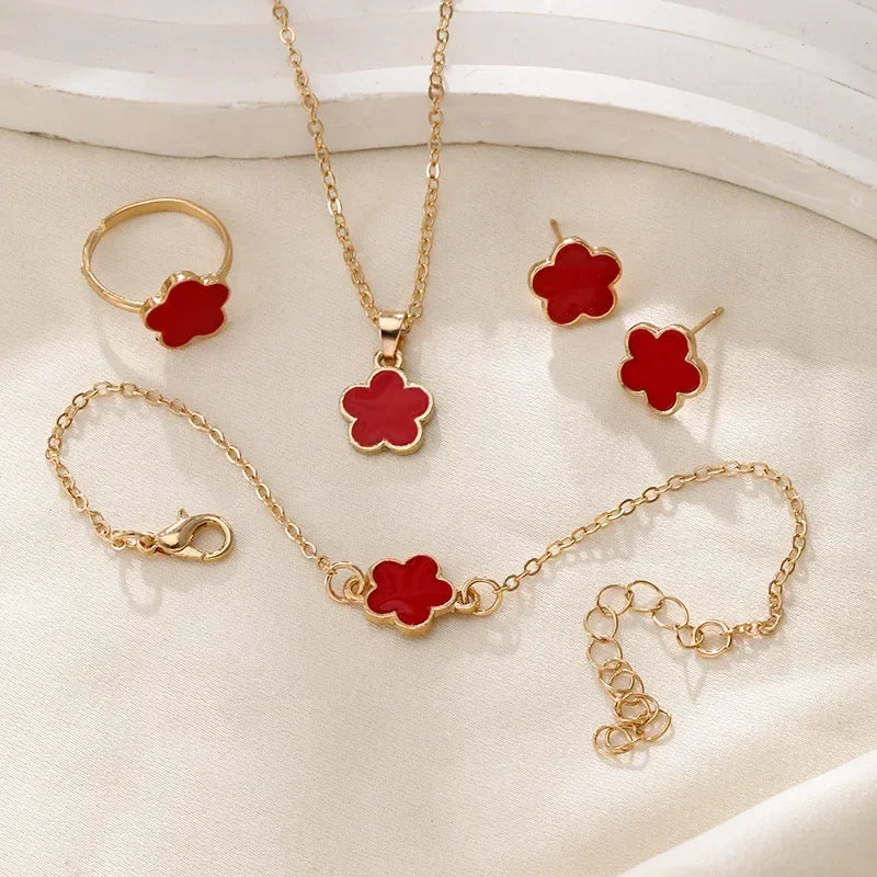 Fashionable 4-Piece Jewelry Set