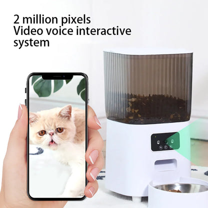 Smart Automatic Cat Feeder with Camera