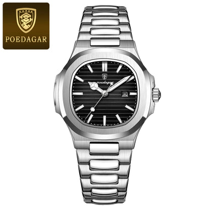 POEDAGAR Women's Luxury Square Watch