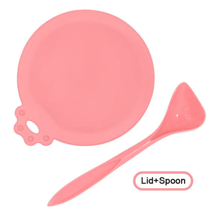 2pcs Pet Food Can Lid & Spoon Set