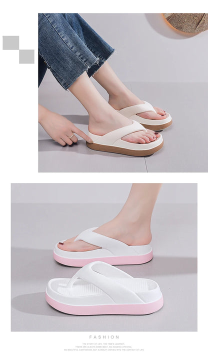 Trendy Platform Flip Flops