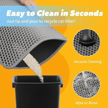 Non-Slip Waterproof Cat Litter Mat