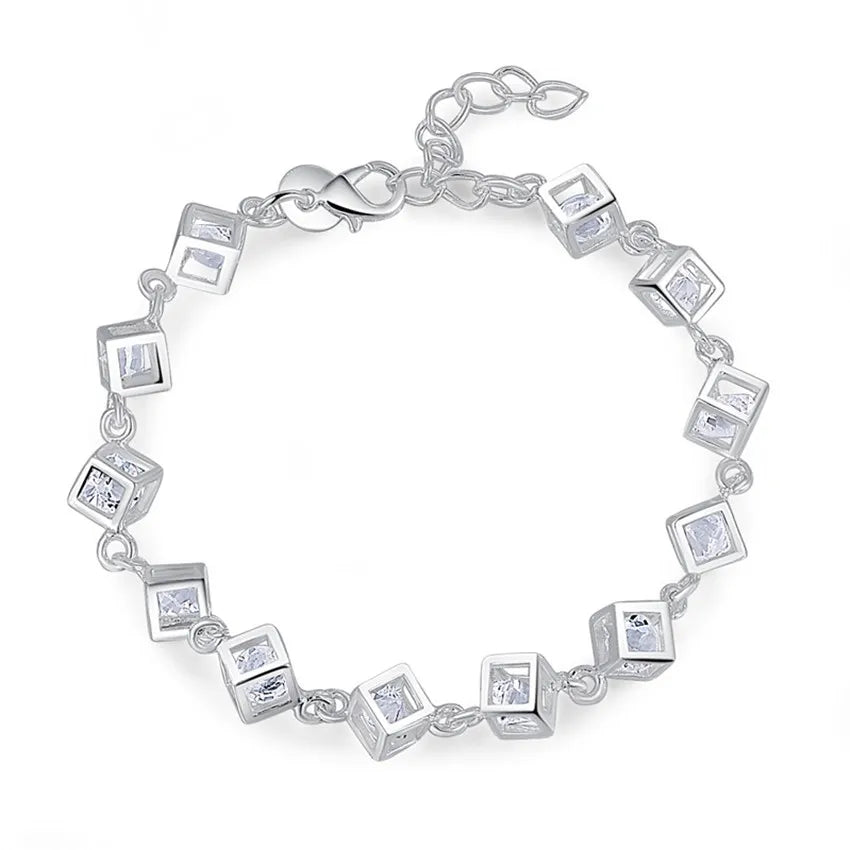 925 Sterling Silver Rope Chain Bracelet