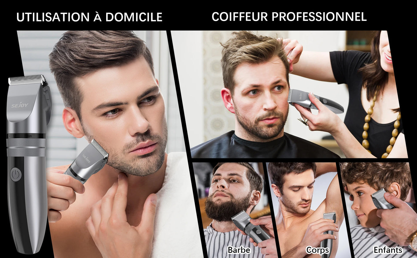 USB Rechargeable Beard & Hair Trimmer for Men