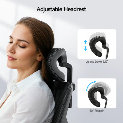 Ergonomic Office Chair with Adjustable Backrest