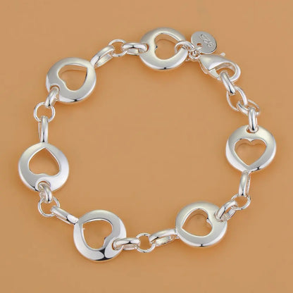 925 Sterling Silver Beaded Bracelet