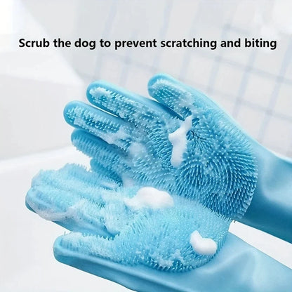 Pet Grooming Silicone Glove