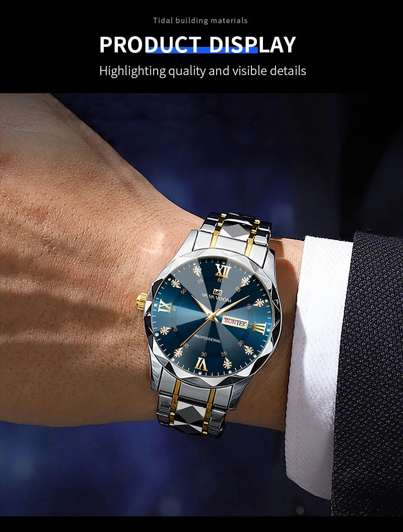 Luxury Men's Diamond Watch