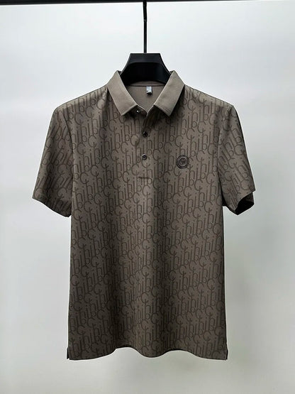 Luxury Silk Polo Shirt for Men