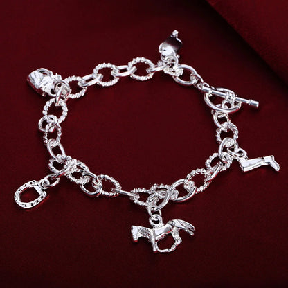 925 Sterling Silver Rope Chain Bracelet