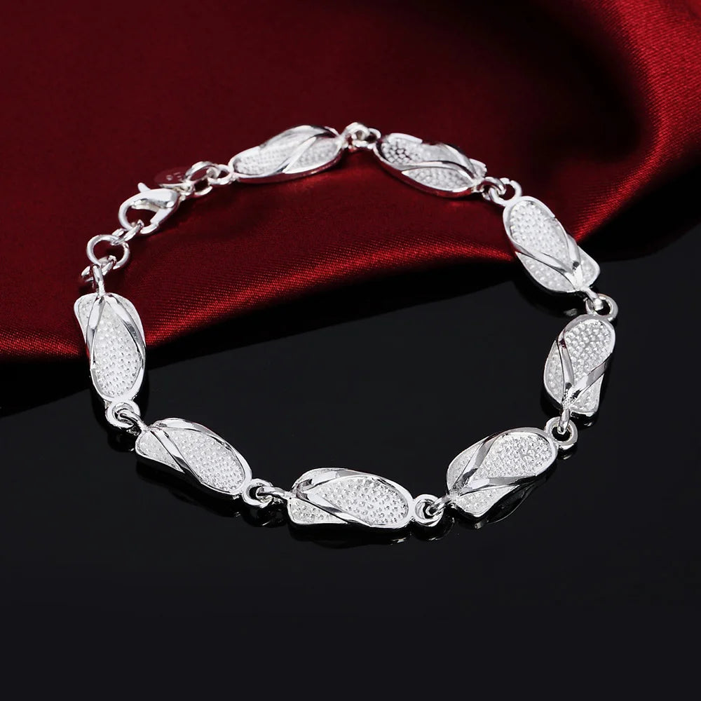 925 Sterling Silver Rope Chain Bracelet