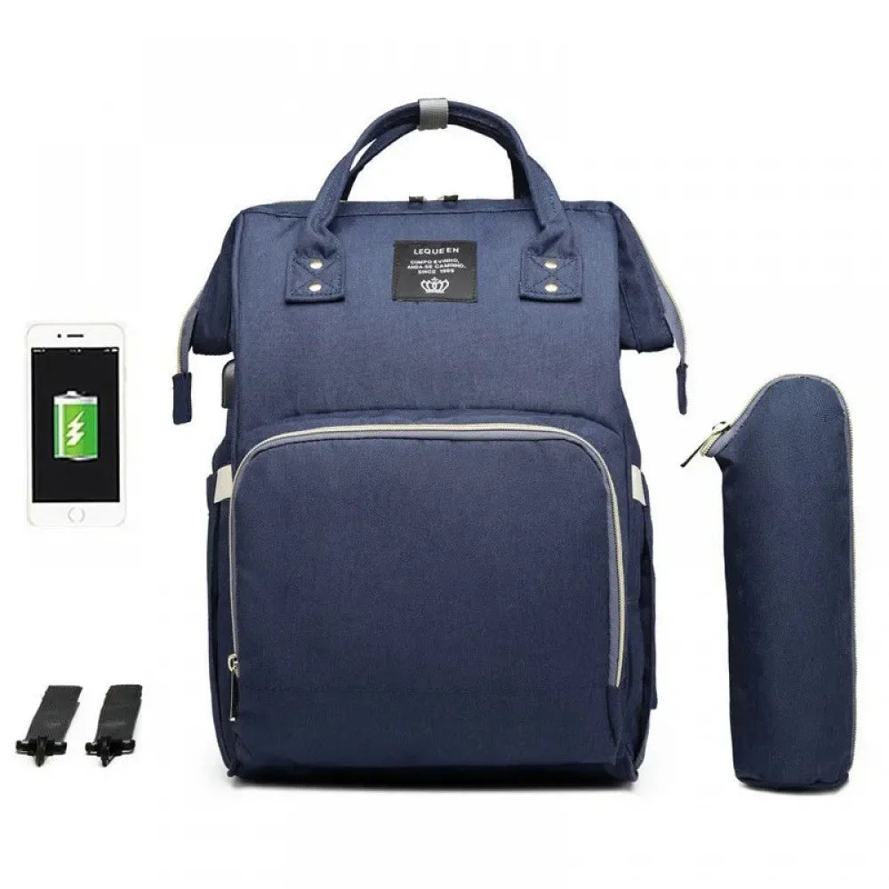 Waterproof Diaper Bag Backpack with USB Charging Port