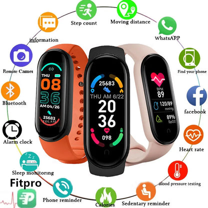 M6 Fitness Tracker Smartwatch