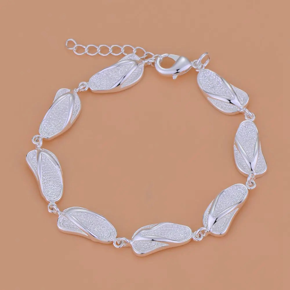 925 Sterling Silver Beaded Bracelet